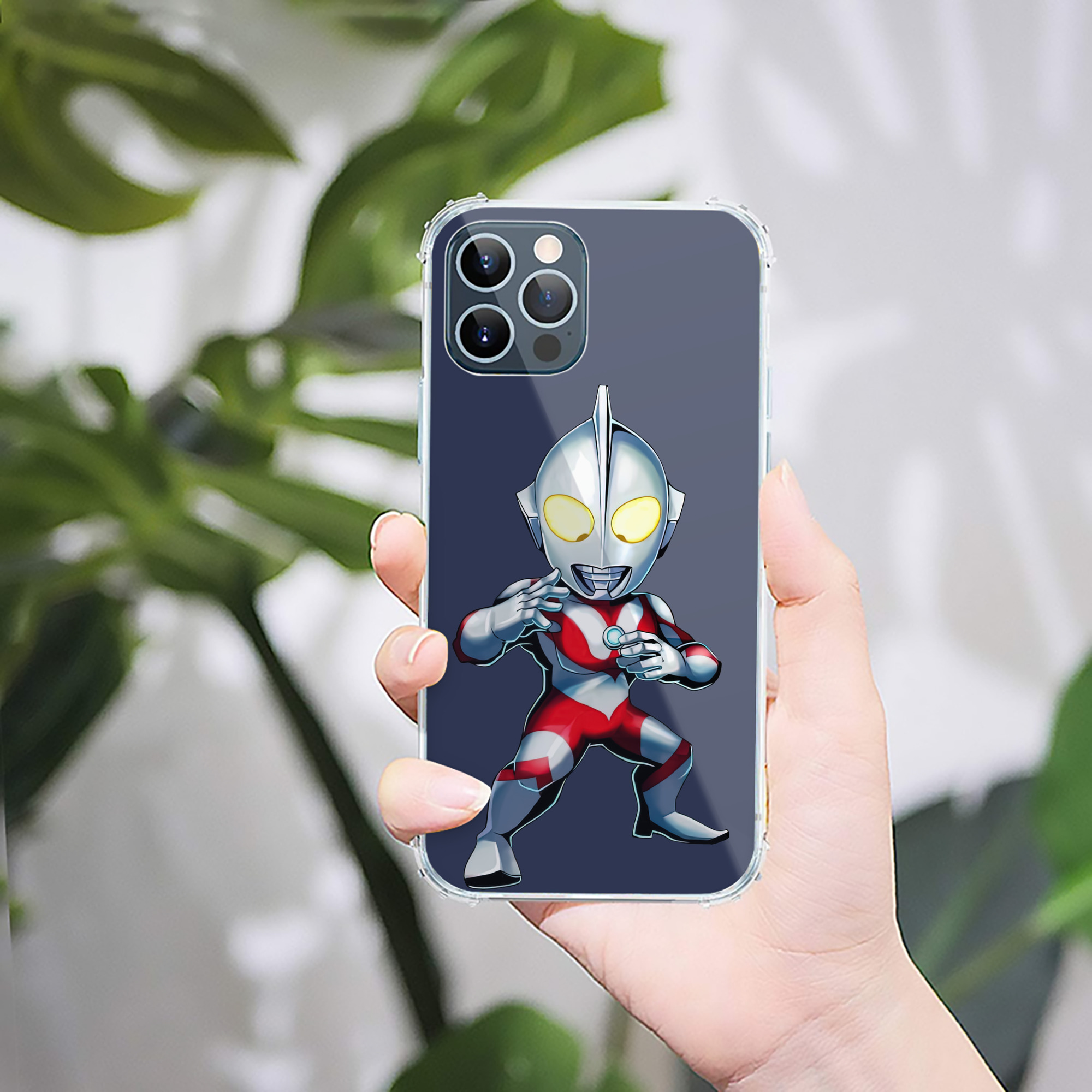 （画像用） ウルトラマン Ultraman 【iPhone 12シリーズ対応】透明スマホケース（クリアソフトケース）